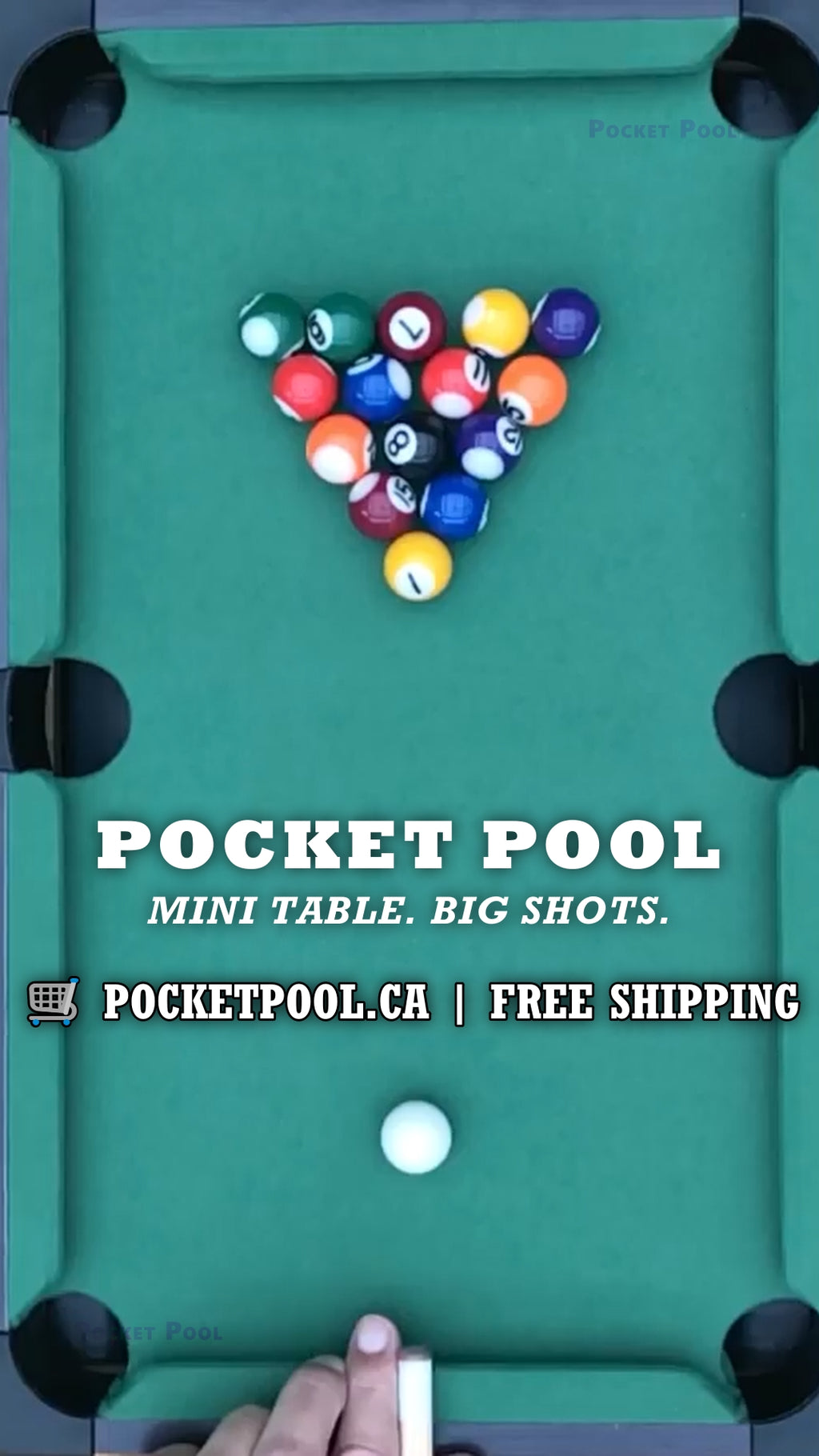 Compilation of pocket pool table trick shots, general use, setup, and memes
